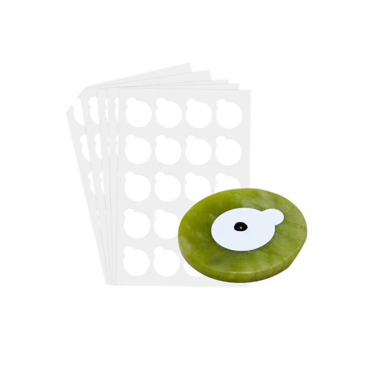 Stickers para piedra de pegamento de extensiones de pestañas, pack 100 unidades