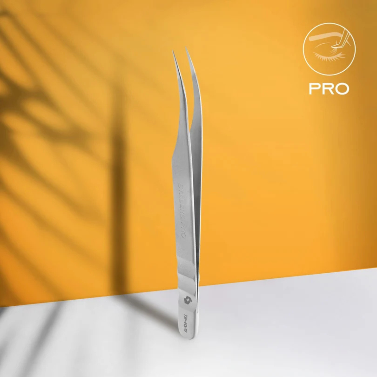 Pinza Staleks Expert 40 Type 11 curva para extensiones de pestañas