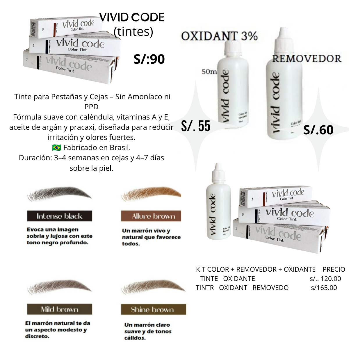 VIVID CODE – Tinte Profesional para Pestañas y Cejas